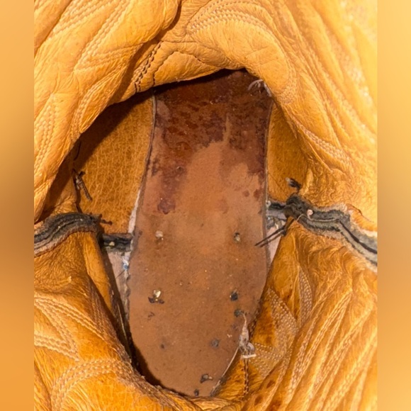 Valentino Palomino 932 Black Mens Size 10.5 EE Leather USA Cowboy boots GUC - Picture 8 of 13